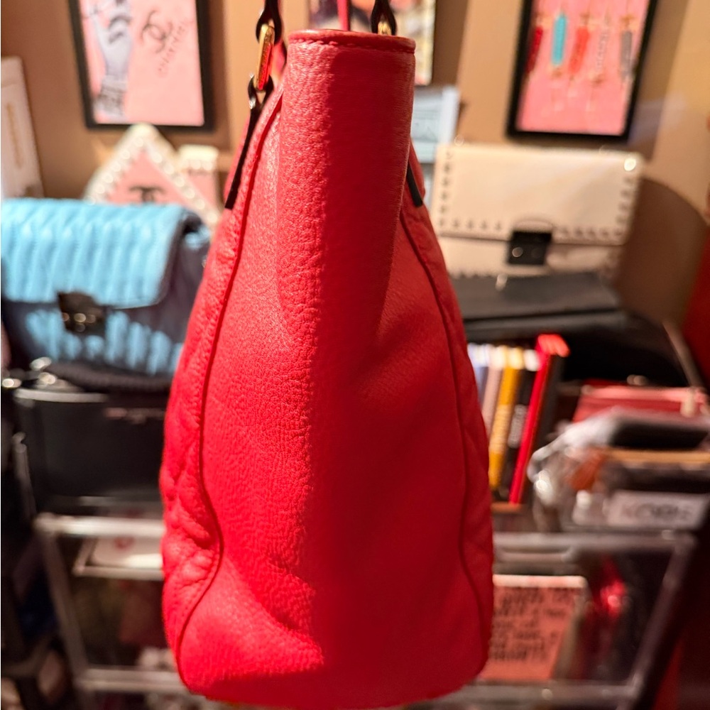 Vera Bradley Ella Quilted Leather Tote - Picture 6 of 10